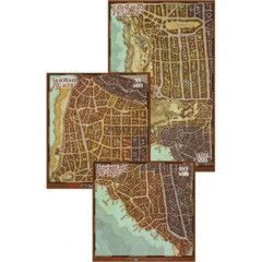 D&D Game Mat: Waterdeep Dragon Heist Map Set